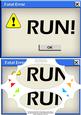 A5 Novelty Fun Computer Greetings Scallop Corners N Pyramage