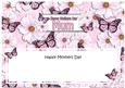 Mothers Day Mum Floral Butterflies Large Dl Insert