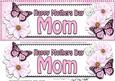 Large Dl Mothers Day Mom Floral Butterflies 3D Decoupage