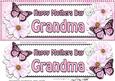 Large Dl Mothers Day Grandma Floral Butterflies 3D Decoupage