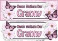Large Dl Mothers Day Granny Floral Butterflies 3D Decoupage