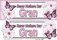 Large Dl Mothers Day Gran Floral Butterflies 3D Decoupage