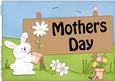 A4 Little Bunny Mothers Day Card Topper