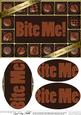 A5 Chocolate Greetings Oval Pyramage Topper