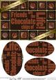 A5 Chocolate Greetings Oval Pyramage Topper