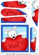 Westie Dog's Heart Fan Pyramage Topper