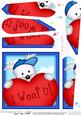 Westie Dog's Heart Fan Pyramage Topper