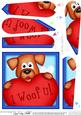 Rusty Dog's Heart Fan Pyramage Topper