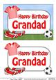 5x7 Birthday Grandad Football 3D Step by Step Decoupage