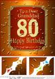 8 x 8 80th Birthday Granddad Beer Label Scalloped Corner