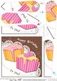Fondant Fancies Birthday Cakes Fan Pyramage Topper