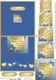 Sapphire Wedding Anniversary No-hole Over the Edge Card