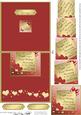 Coral Wedding Anniversary No-hole Over the Edge Card