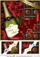8x8 Birthday Twin Sister Champers N Chocs Scalloped Corner