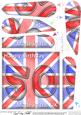Flying the Flag Uk 50th Birthday Fan Pyramage Topper