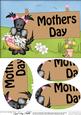 A5 Maisie Scottie Dog Mothers Day Oval Pyramage Topper