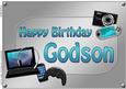 A4 Birthday Godson Gadgets N Gizmos Card Topper