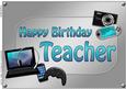 A4 Birthday Teacher Gadgets N Gizmos Card Topper