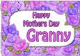 A4 Mothers Day Granny Time for Roses Card Topper