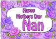 A4 Mothers Day Nan Time for Roses Card Topper
