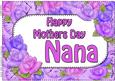 A4 Mothers Day Nana Time for Roses Card Topper