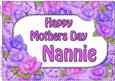 A4 Mothers Day Nannie Time for Roses Card Topper