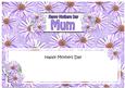 Mothers Day Mum Daisies Floral Large Dl Matching Insert