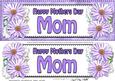 Large Dl Mothers Day Mom Daisies Floral 3D Decoupage