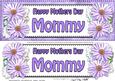 Large Dl Mothers Day Mommy Daisies Floral 3D Decoupage