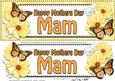 Large Dl Mothers Day Mam Floral Butterflies 3D Decoupage