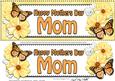 Large Dl Mothers Day Mom Floral Butterflies 3D Decoupage