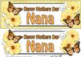Large Dl Mothers Day Nana Floral Butterflies 3D Decoupage