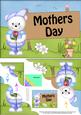5x7 Teddy Ed Mothers Day Scallop Corner