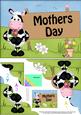 5x7 Milly Moo Cow Mothers Day Scallop Corner