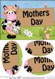 A5milly Moo Cow Mothers Day Oval Pyramage Topper