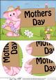 A5 Lola Elephant Mothers Day Oval Pyramage Topper