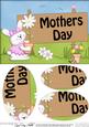 A5 Little Bunny Mothers Day Oval Pyramage Topper