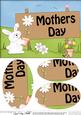 A5 Little Bunny Mothers Day Oval Pyramage Topper