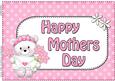 A4 Teddy Tess Mothers Day Card Topper