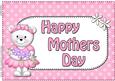 A4 Teddy Tess Mothers Day Card Topper