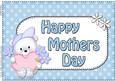 A4 Teddy Ed Mothers Day Card Topper