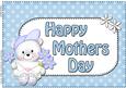 A4 Teddy Ed Mothers Day Card Topper