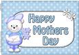 A4 Teddy Ed Mothers Day Card Topper