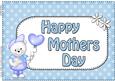 A4 Teddy Ed Mothers Day Card Topper