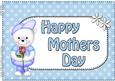 A4 Teddy Ed Mothers Day Card Topper