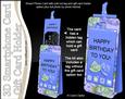 3D Smartphone Shaped Birthday Roses Card & Gift Card Holder