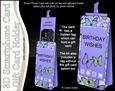3D Smartphone Shaped Birthday Butterflies Card & Gift Card