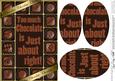 A5 Chocolate Greetings Oval Pyramage Topper