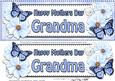 Large Dl Mothers Day Grandma Floral Butterflies 3D Decoupage
