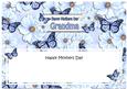 Mothers Day Grandma Floral Butterflies Large Dl Insert